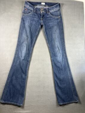 Hudson Flare Jeans Size 26 W170DCC Blue Low Rise 32" Inseam Women's Denim